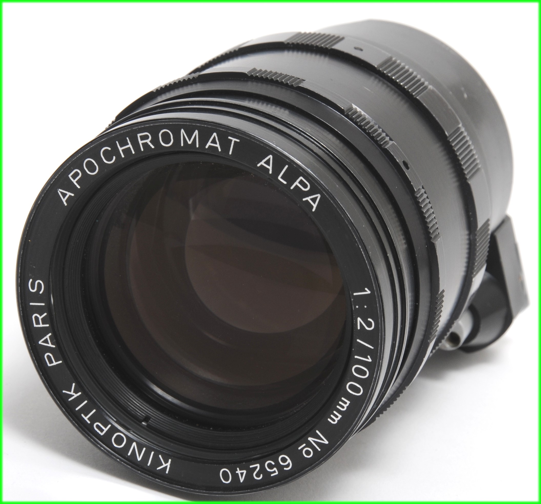 アルパ ALPA KINOPTIK PARIS  100mm f2 Ex+ ALPA Kinoptik Paris Achromat 100mm f/2 Cine Lens w/Hood | eBay