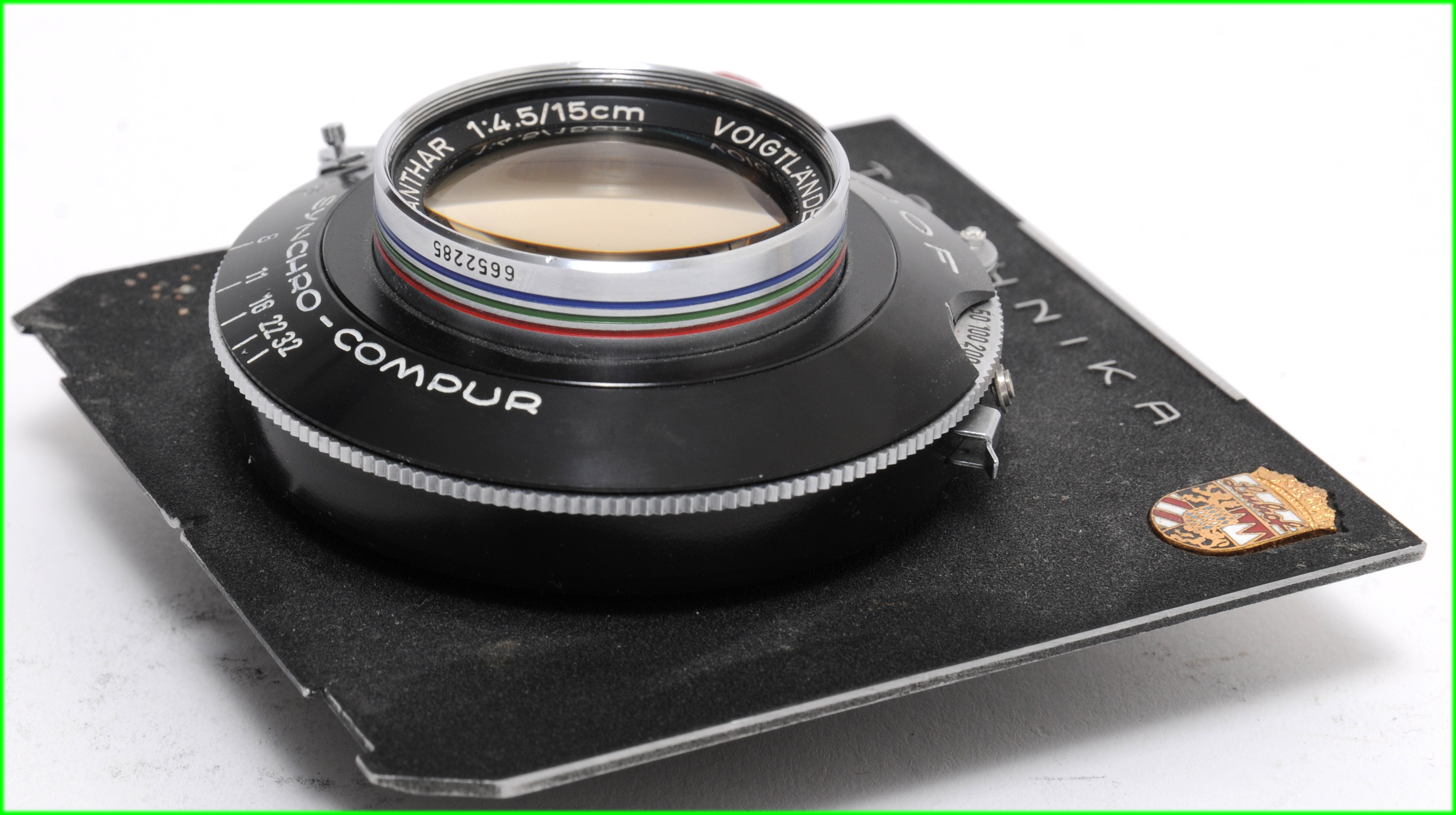 VOIGTLANDERフォクトレンダー APO-LANTHAR 15cm 4.5 VOIGTLANDER APO-LANTHAR 150MM F4.5 LENS +COMPUR SHUTTER +