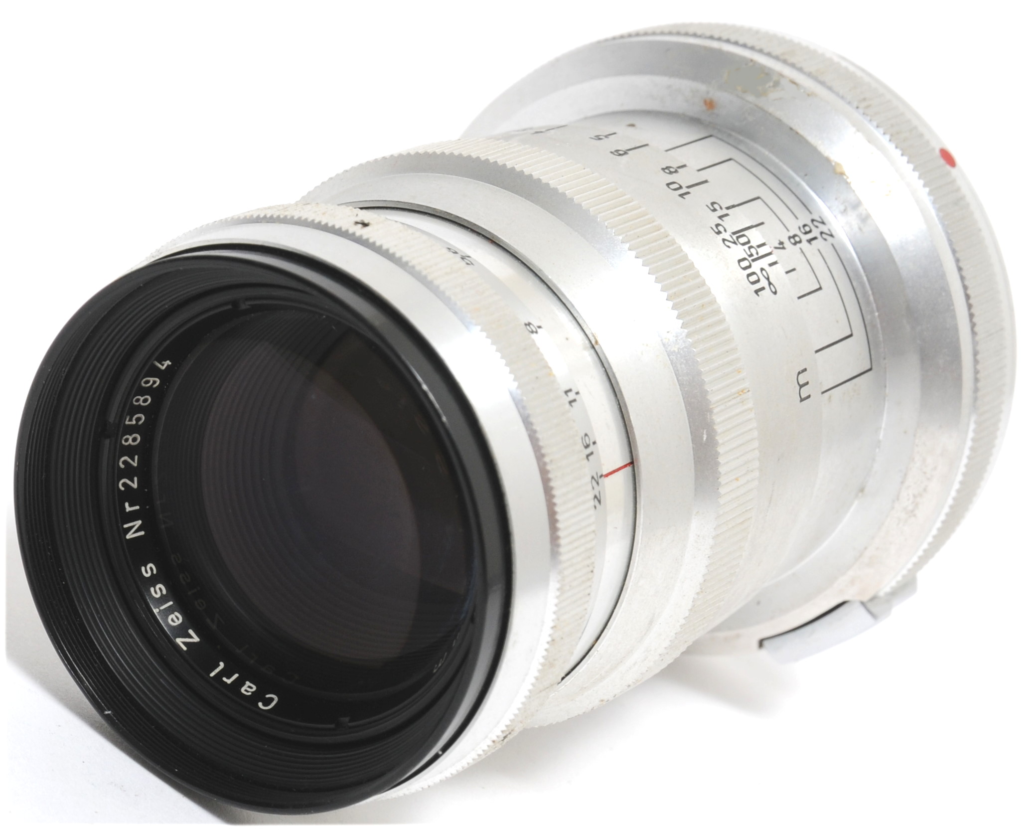 レンズ(単焦点) ZEISS-OPTON Triotar T 85mm F4 Zeiss Ikon Zeiss Tele Tessar T* 85mm F4 ZM Silver Lens - Camera Lane